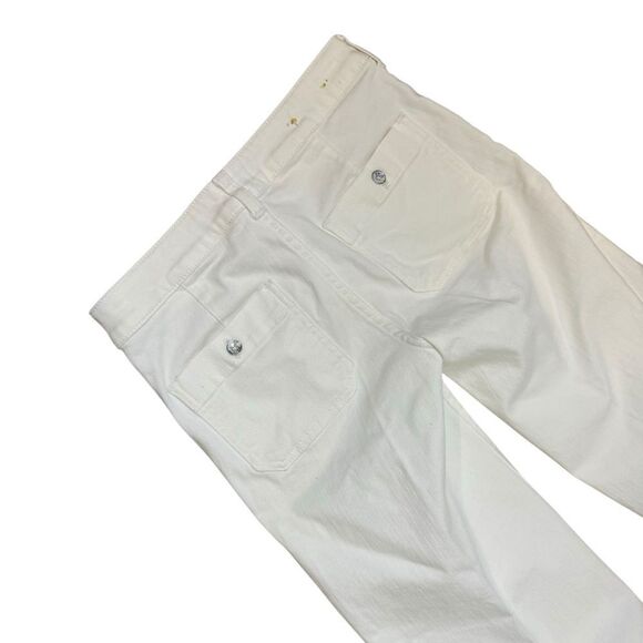 Anthropologie Pilcro Wide-Leg White Denim Jean Pants Size 26 - Picture 5 of 12